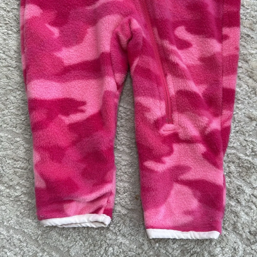 Cabela's Infant Girl's Pink Camo Fleece Coveralls- Gently Worn- 6-12 Months